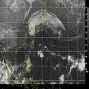 Инфракрасный снимок Тихого океана (запад)